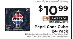 ShopRite Pepsi Cans Cube 24-Pack offer