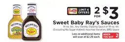 ShopRite Sweet Baby Ray’s Sauces offer