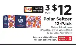 ShopRite Polar Seltzer 12-Pack offer