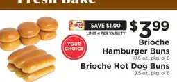 ShopRite BRIOCHE BUNS offer