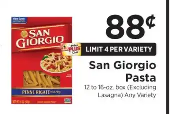 ShopRite San Giorgio Pasta offer