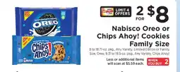 ShopRite Nabisco Oreo or Chips Ahoy! Cookies Family Size offer