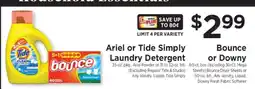 ShopRite Ariel or Tide Simply Laundry Detergent offer