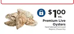 ShopRite Premium Live Oysters offer