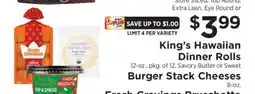 ShopRite King's Hawaiian Dinner Rolls offer