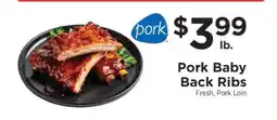 ShopRite Pork Baby Back Ribs offer