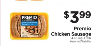ShopRite PREMIO Chicken Sausage offer