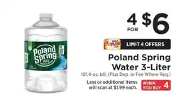 ShopRite Poland Spring Water 3-Liter offer