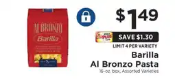 ShopRite Barilla Al Bronzo Pasta offer