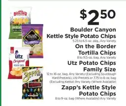 ShopRite Boulder Canyon Kettle Style Potato Chips offer