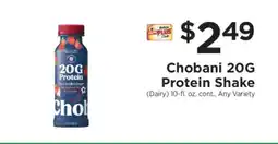 ShopRite Chobani 20G Protein Shake offer