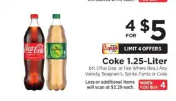 ShopRite Coke 1.25-Liter offer