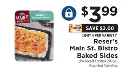 ShopRite Reser's Main St. Bistro Baked Sides offer