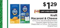 ShopRite Kraft Macaroni & Cheese offer