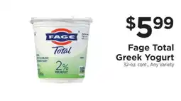 ShopRite Fage Total Greek Yogurt offer