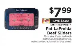 ShopRite Pat LaFreida Beef Sliders offer