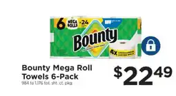 ShopRite Bounty Mega Roll Towels 6-Pack offer