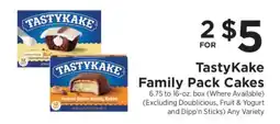 ShopRite TastyKake Family Pack Cakes offer