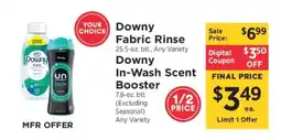 ShopRite Downy Fabric Rinse or In-Wash Scent Booster offer