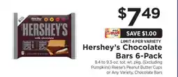 ShopRite Hershey's Chocolate Bars 6-Pack offer