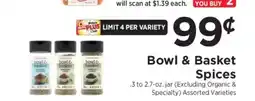 ShopRite Bowl & Basket Spices offer