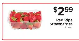 ShopRite Red Ripe Strawberries offer
