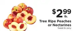 ShopRite Tree Ripe Peaches or Nectarines offer