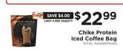 ShopRite Chike Protein Iced Coffee Bag offer