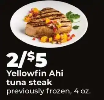 Hy-Vee Yellowfin Ahi tuna steak offer