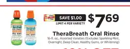 ShopRite Therabreath Oral Rinse offer