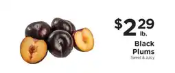 ShopRite Black Plums offer