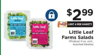 ShopRite Little Leaf Farms Salads offer