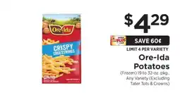 ShopRite Ore-Ida Potatoes offer