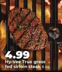 Hy-Vee Hy-Vee True grass fed sirloin steak offer