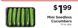 ShopRite Mini Seedless Cucumbers offer