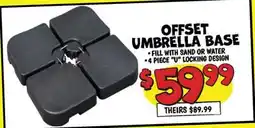 Ollie's OFFSET UMBRELLA BASE offer