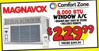 Ollie's MAGNAVOX 8,000 BTU WINDOW A/C offer