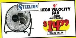 Ollie's STEELTON 9 HIGH VELOCITY FAN offer