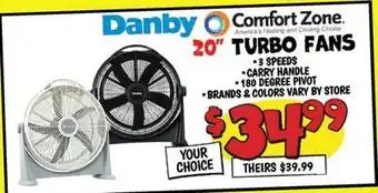 Ollie's 20 TURBO FANS offer
