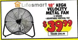 Ollie's LIFESMART 18 HIGH VELOCITY METAL FAN offer