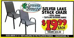 Ollie's SARASOTA BREEZE SILVER LAKE STACK CHAIR offer