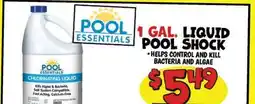 Ollie's POOL ESSENTIALS 1 GAL. LIQUID POOL SHOCK offer