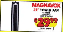 Ollie's MAGNAVOX 32 TOWER FAN offer