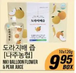 Joong Boo Market NH BALLOON FLOWER & PEAR JUICE offer