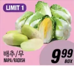 Joong Boo Market NAPA/RADISH offer