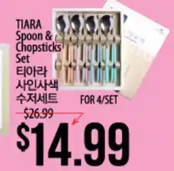 Hmart TIARA Spoon & Chopsticks Set offer