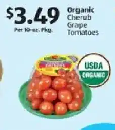 Aldi Organic Cherub Grape Tomatoes offer
