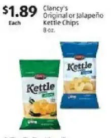 Aldi Clancy's Original or Jalapeño Kettle Chips offer
