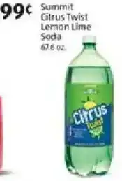 Aldi Summit Citrus Twist Lemon Lime Soda offer