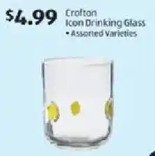Aldi Crofton Icon Drinking Glass offer